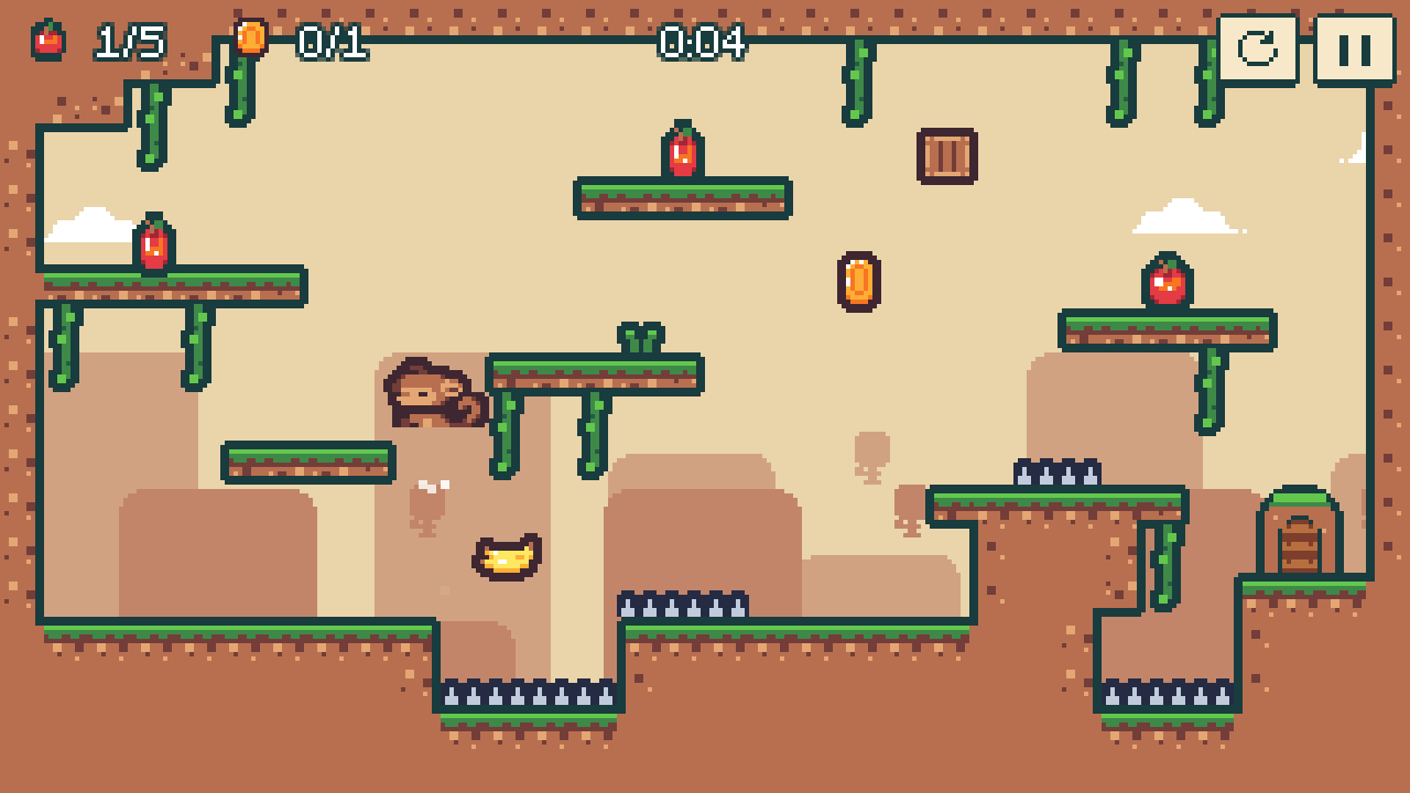 Snack Monkey: the monkey jumping for snacks in the jungle