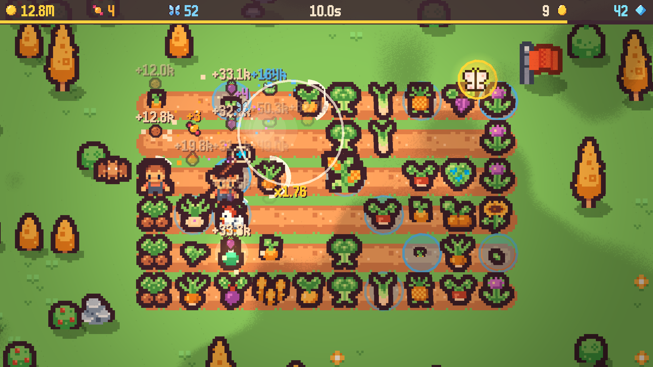 Tiny Farm: the Butterfly Catcher chasing butterflies with a net