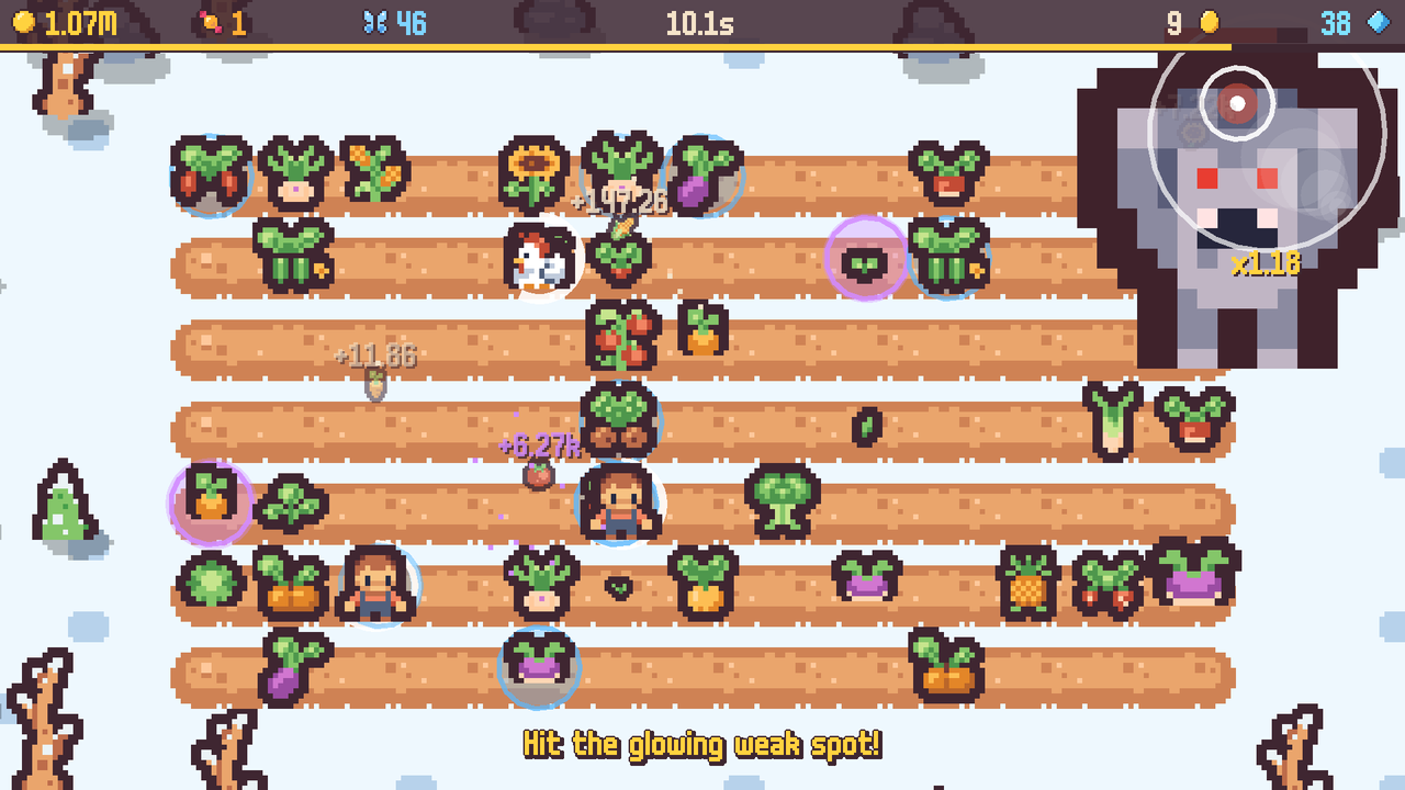 Tiny Farm: the Almanac showing how many levels you have learned
