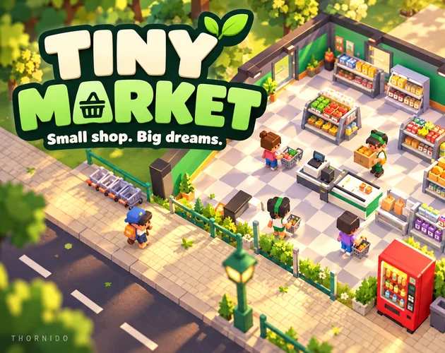 Tiny Market: Shop Tycoon - Run your own little shop - and grow it into a supermarket.